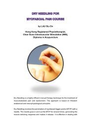 37. Dry Needling for Myofascial Pain by LAU Siu On, Physiotherapist
