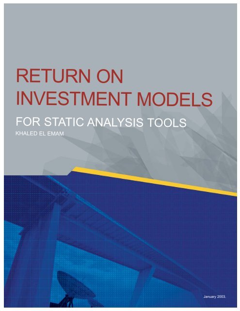 return on investment analysis tools