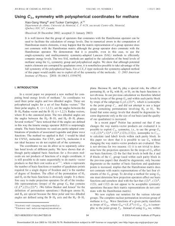 Using C3v symmetry with polyspherical ... - Xiaogang Wang