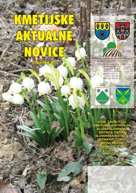 KMETIJSKE AKTUALNE NOVICE - KGZ Ptuj