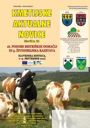 kmetijske aktualne novice kmetijske aktualne aktualne ... - KGZ Ptuj