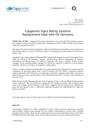 Capgemini Signs Billing Systems Replacement Deal with O2 Germany