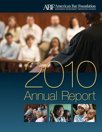 Annual Report - American Bar Foundation