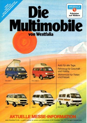 Die Mufti mobile.  Von Westfalia. Preiswerte Anschaffung. Perfekte ...