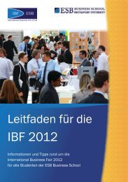 IBF 2012 - International Business Fair ESB Business School ...