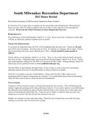 Dance Recital Letter To Parents - Sdsm.K12.wi.us