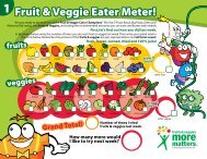 Fruit & Veggie Eater Meter!