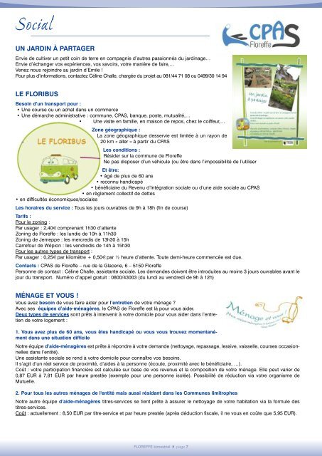 Bulletin communal de juin 2013, n°122 (pdf 1Mo) - Floreffe