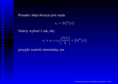 Metody numeryczne I - Panoramix