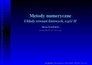 Metody numeryczne - Panoramix