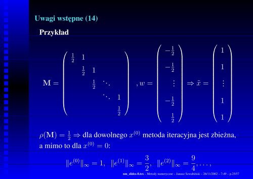 Metody numeryczne - Panoramix