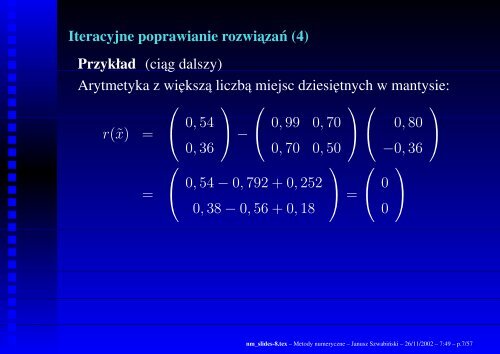 Metody numeryczne - Panoramix