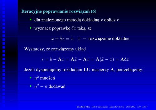 Metody numeryczne - Panoramix