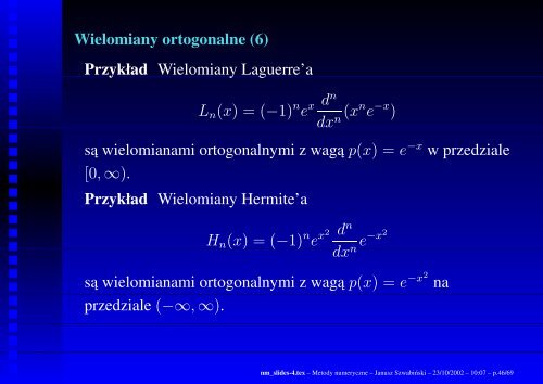 Metody numeryczne - Panoramix