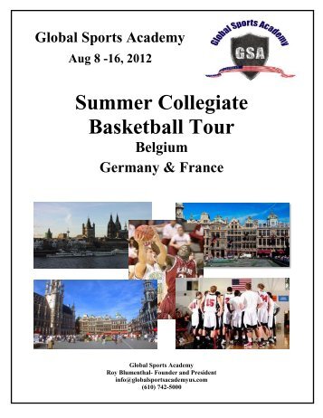 Summer Collegiate Basketball Tour - Global Sports Academy