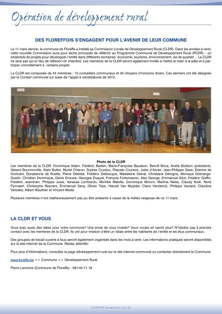 Bulletin communal d'avril 2013, n°121 (pdf 1Mo) - Floreffe