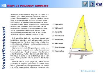 VauhtiSeminaari - Rikin ja Purjeiden Trimmaus - FE83.org