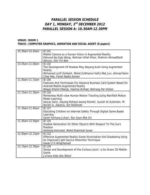 Download Parallel Session Schedule - space seminar main page