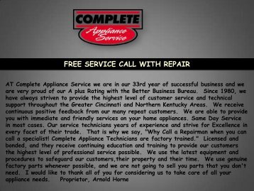 Refrigerator repair cincinnati