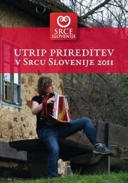 utrip prireditev - Razvojni center Srca Slovenije