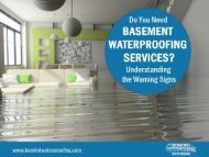 Do You Need Basement Waterproofing - Know The Warning Signs