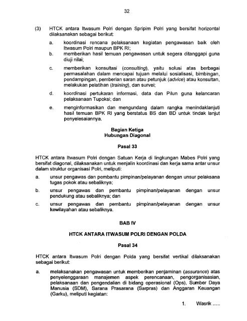 peraturan inspektur pengawasan umum kepolisian negara republik ...