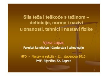 Sila teÅ¾a i teÅ¡koÄe s teÅ¾inom - E-Å¡kola Fizika