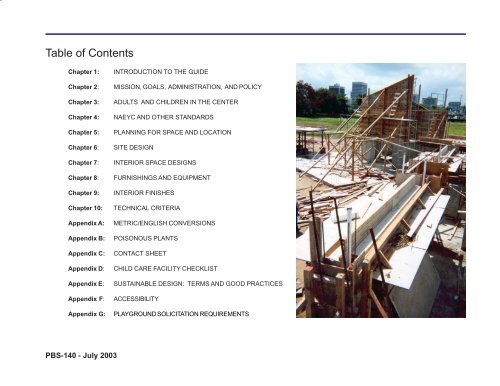 PBS 140 Child Care Center Design Guide - The Whole Building ...