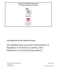 Investigating Macroeconomic Determinants of Happiness in ...
