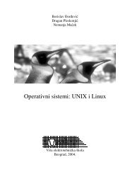 Operativni sistemi: UNIX i Linux - 
