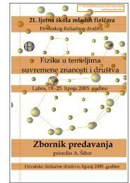 Zbornik 21. ljetne škole - Ljetna škola HFD-a - Hrvatsko fizikalno ...