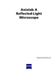 Axiolab A Reflected-Light Microscope - Carl Zeiss