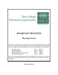 BOARD OF TRUSTEES - Nebraska State College System