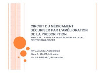 prescription en DCI - Omedit Centre