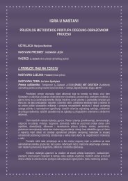 prijedlog metodičkog pristupa odgojno-obrazovnom procesu