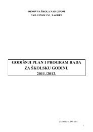 GODIÅ NJI PLAN I PROGRAM RADA ZA Å KOLSKU GODINU 2011 ...