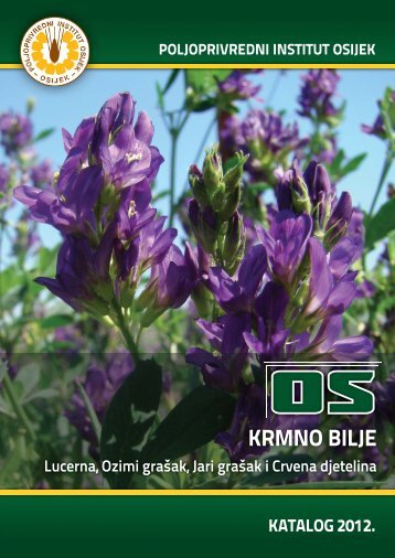 katalog krmnog bilja - Poljoprivredni institut Osijek