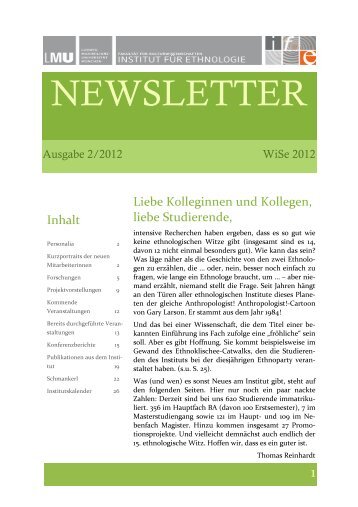 newsletter_2_2012 - Ethnologie - Ludwig-Maximilians-Universität ...