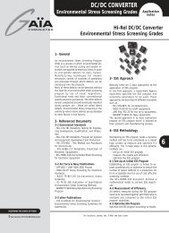 DC/DC CONVERTER Environmental Stress Screening Grades