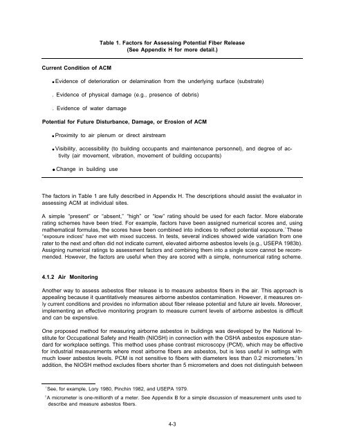 EPA 560/5-85-024 Guidance for Controlling Asbestos-Containing ...