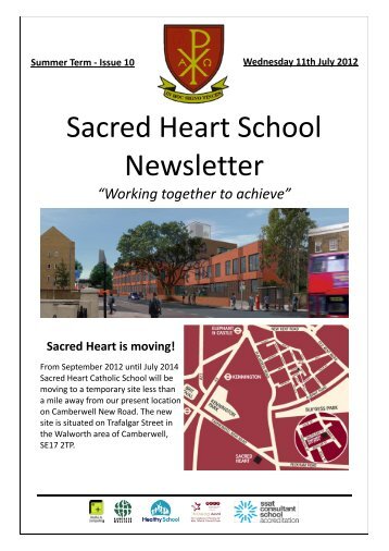 Week 10 - 11th July 2012 - Sacred Heart Catholic School