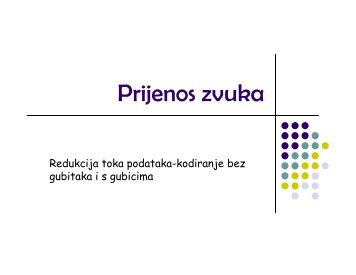 Prijenos zvuka - FER