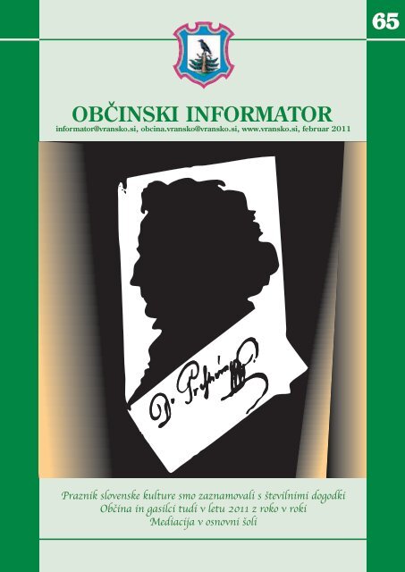 Obcinski informator st. 65 - ObÄina Vransko