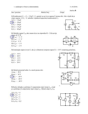 1. meÄuispit iz Osnova elektrotehnike 11.10.2010. - osnove ...