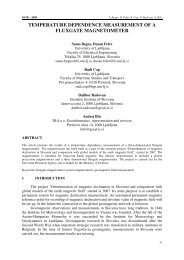 temperature dependence measurement of a fluxgate magnetometer