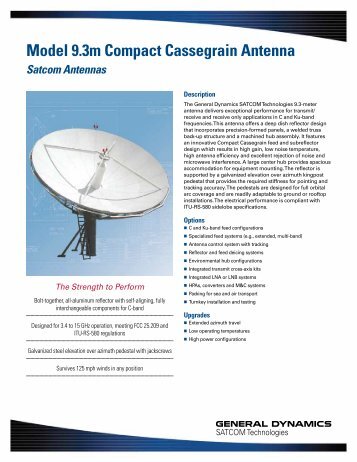Model 9.3m Compact Cassegrain Antenna