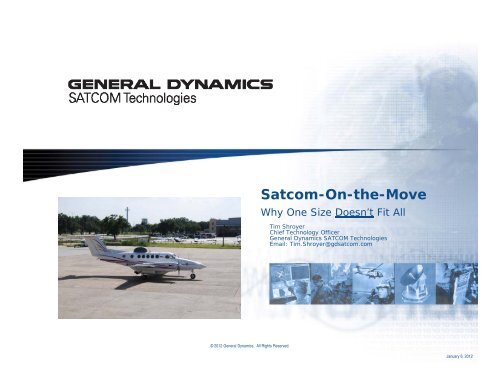 Satcom-On-the-Move - General Dynamics SATCOM Technologies