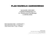 PLAN ROZWOJU ZAWODOWEGO - Of.pl