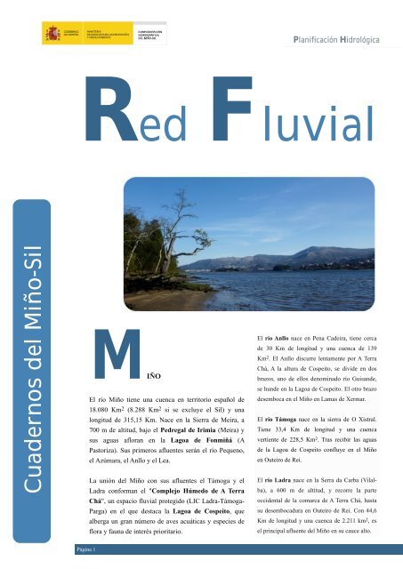 Red Fluvial - Confederación Hidrográfica Miño Sil