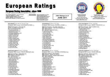 JUNE 2011 - European Boxing Association